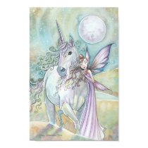 Nomads of the Mystic Dunes Fairy Unicorn Poster posters by robmolily Nomads of the Mystic Dunes Fairy Unicorn Poster posters