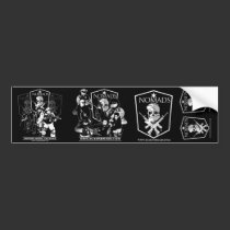 Nomads Stiker Collage bumper stickers