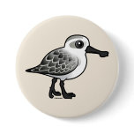 Spoon-billed Sandpiper non-breeding Round Button