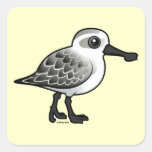 Spoon-billed Sandpiper non-breeding Square Sticker