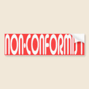 Non-Conformist Bumper Sticker