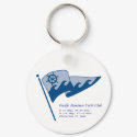 Non-Floating Key Chain #1 with waving burgee keychains