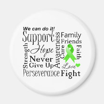 Non-Hodgkin Lymphoma Supportive Words Magnet
