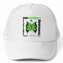 Non-Hodgkins Lymphoma  Awareness Butterfly hats