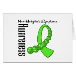 Non Hodgkins Lymphoma Awareness Gemstone Ribbon cards