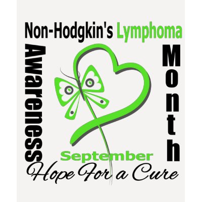 Non Hodgkins Lymphoma Awareness Heart tee shirt