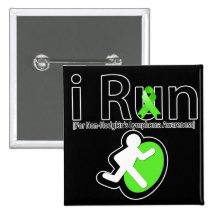 Non-Hodgkins Lymphoma Awareness I Run Pinback Buttons