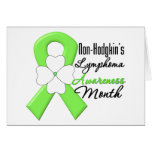 Non Hodgkins Lymphoma Awareness Month FlowerRibbon cards