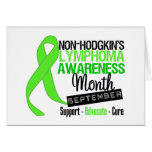 Non Hodgkins Lymphoma  Awareness Month Ribbon cards
