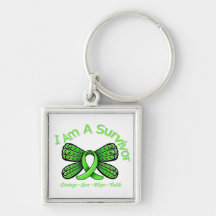 Non-Hodgkins Lymphoma Butterfly I Am A Survivor Key Chain