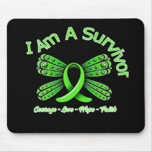 Non-Hodgkins Lymphoma Butterfly I Am A Survivor Mousepad