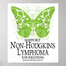 Non-Hodgkins Lymphoma Butterfly Print