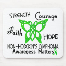 Non-Hodgkins Lymphoma Celtic Butterfly 3 Mousepad