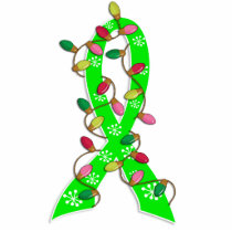Non-Hodgkin's Lymphoma Christmas Lights Ribbon Photo Cut Outs