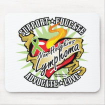 Non-Hodgkins Lymphoma Classic Heart mousepads