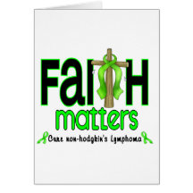 Non-Hodgkins Lymphoma Faith Matters Cross 1 Cards