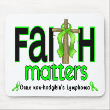 Non-Hodgkins Lymphoma Faith Matters Cross 1 Mouse Mat