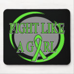 Non-Hodgkins Lymphoma Fight Like A Girl Circular mousepads