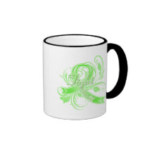 Non-Hodgkins Lymphoma Fight Like a Girl Flourish Coffee Mug