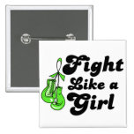 Non-Hodgkin's Lymphoma Fight Like A Girl Motto buttons