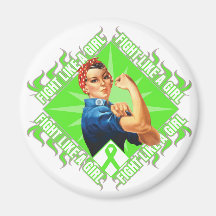 Non-Hodgkin's Lymphoma Fight Rosie The Riveter Magnets