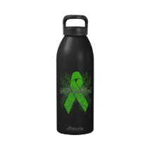 Non-Hodgkins Lymphoma Flourish Hope Faith Cure Drinking Bottles