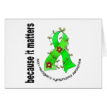 Non-Hodgkin's Lymphoma Flower Ribbon 3 cards