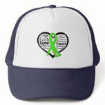 Non-Hodgkins Lymphoma Heart Ribbon Collage hats
