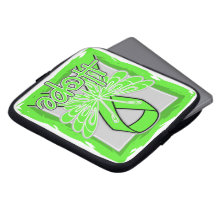 Non-Hodgkins Lymphoma Hope Butterfly Portrait Laptop Sleeves
