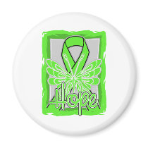 Non-Hodgkins Lymphoma Hope Butterfly Portrait Magnet