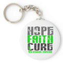 Non-Hodgkin's Lymphoma HOPE FAITH CURE 1 Keychain