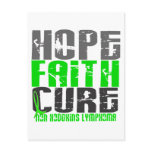 Non-Hodgkin's Lymphoma HOPE FAITH CURE 1 Post Card