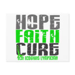 Non-Hodgkin's Lymphoma HOPE FAITH CURE 1 Postcard