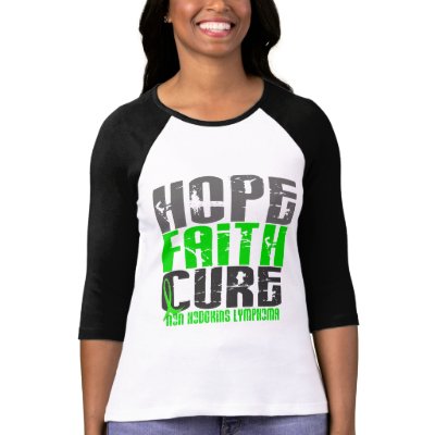 Non-Hodgkin's Lymphoma HOPE FAITH CURE 1 T Shirt by awarenessgifts