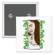 Non-Hodgkin's Lymphoma Hope Fight Like A Girl Pinback Button