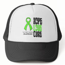 Non-Hodgkin's Lymphoma Hope Love Cure Ribbon hats