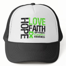 Non-Hodgkin's Lymphoma Hope Love Faith hats