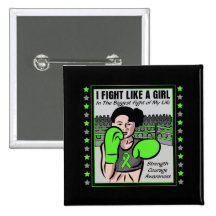 Non-Hodgkin's Lymphoma I Fight Like A Girl Battle Pinback Button