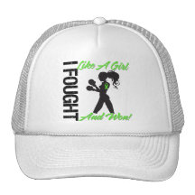 Non-Hodgkin's Lymphoma I Fought Like A Girl & Won Mesh Hats