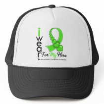 Non Hodgkin's Lymphoma I Wear Lime Green HERO hats