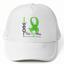 Non Hodgkin's Lymphoma I Wear Lime Green HERO hats