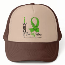 Non Hodgkin's Lymphoma I Wear Lime Green HERO hats