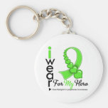 Non Hodgkin's Lymphoma I Wear Lime Green HERO Key Chain