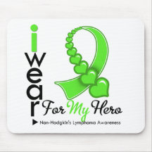 Non Hodgkin's Lymphoma I Wear Lime Green HERO Mouse Mat
