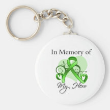 Non-Hodgkins Lymphoma In Memory of My Hero Key Chains