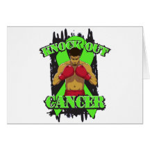Non-Hodgkin's Lymphoma Knock Out Cancer Greeting Cards