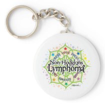 Non-Hodgkins Lymphoma Lotus keychains