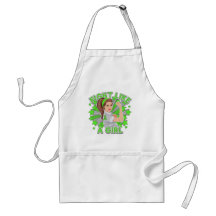 Non-Hodgkin's Lymphoma Modern Rosie Fight Apron