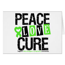 Non-Hodgkin's Lymphoma Peace Love Cure Cards