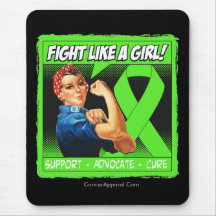 Non-Hodgkins Lymphoma Rosie Riveter FightLikeAGirl Mousepad